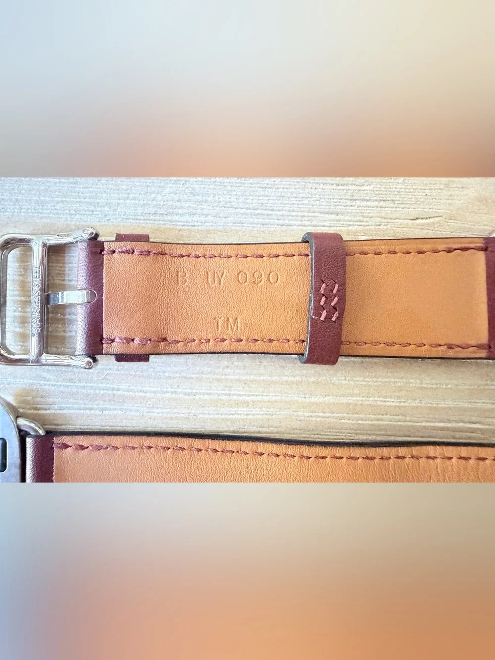 Hermès Rouge H Apple Watch Band - 41mm